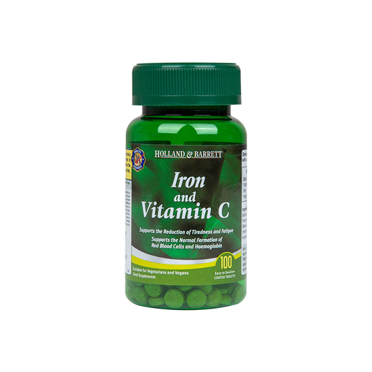 Holland & Barrett Iron & Vitamin C 100 Tablets