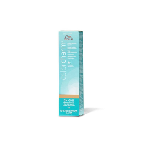 (5N - 5/0 Light Natural Brown ) Wella Color Charm 5N Light Natural Brown Demi - Permanent Haircolor
