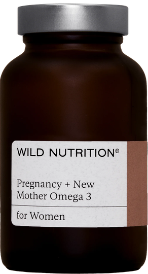 Wild Nutrition Pregnancy & New Mother Omega 3, 60 Capsules