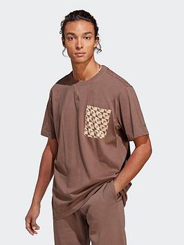 adidas Sportswear All SZN X Logomania T-Shirt - Brown, Brown, Size M, Men