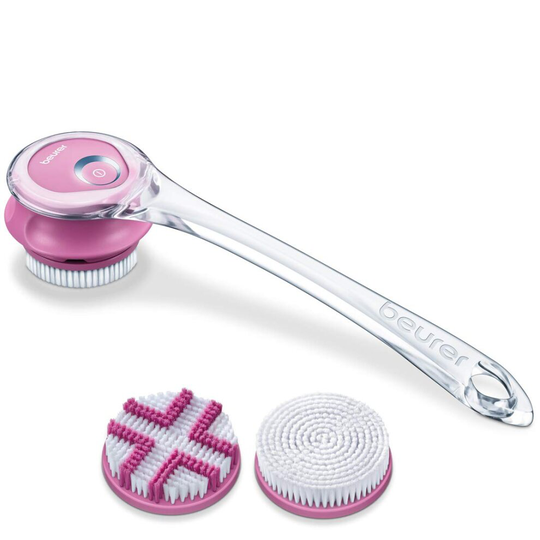 Beurer FC55 Facial Cleansing Brush - Exfoliating & Cleansing Electric Body & Face Brush incl. 2 Spin Brush Heads