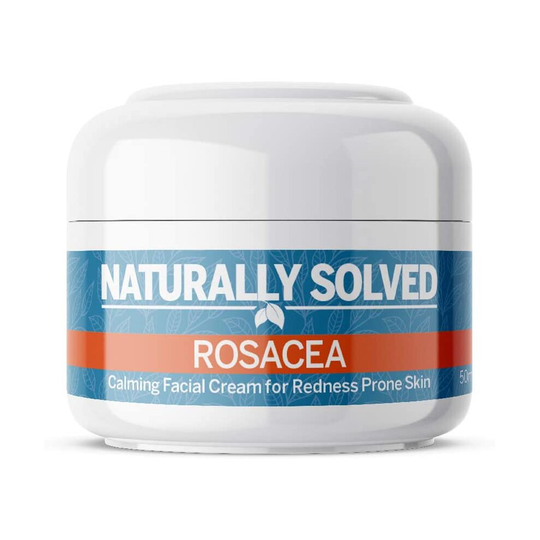 Naturally Solved Rosacea Anti Redness Day Cream Moisturiser. For Irritated Red Sensitive Acne Eczema Prone Skin. 50ml