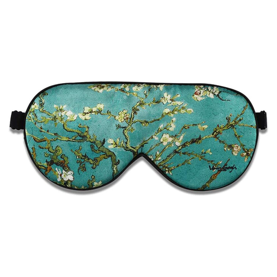 ALASKA BEAR - Natural Silk Sleep Masks & Blindfold, Super-Smooth Eye mask for Sleeping (One Strap, Almond Blossom)