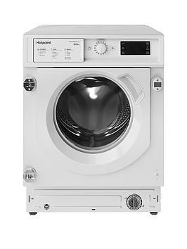 Hotpoint Biwdhg861484 Built-In 8Kg Wash, 6Kg Dry, 1400 Spin Washer Dryer - White - Washer Dryer With Installation