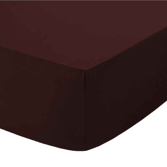 (Double, Chocolate) Deep fitted Sheet 25cm BedSheets 100% PolyCotton
