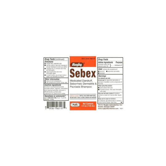 Sebex medicated dandruff Seborrheic Dermatitis & Psoriasis shampoo 4oz (pack of 2)