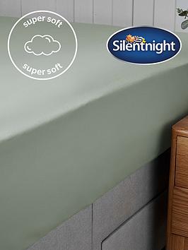 Silentnight Supersoft Fitted Sheet In Sage