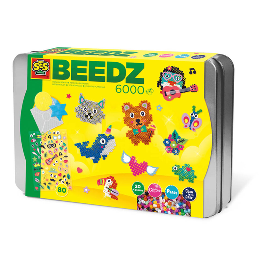 Ses Creative Children's Beedz Luxury Sorting Box Iron-On Beads Mosaic Set 6 06139