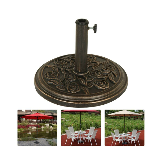 Iron Umbrella Parasol Base Stand Patio Outdoor Garden Heavy Duty 8kg