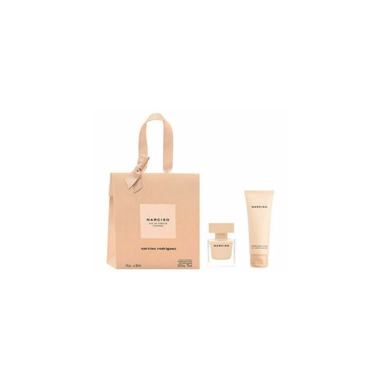 Narciso Rodriguez Poudree - Gift Set With 30ml EDP Spray and 75ml Body Lotion