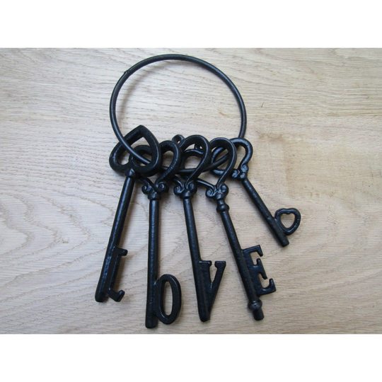 Ornamental Jailers Key Set Black