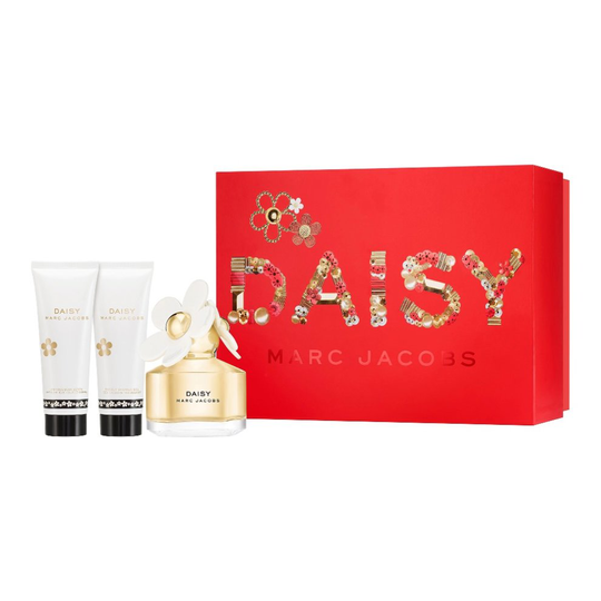 Marc Jacobs Daisy - Gift Set With 50ml EDT Spray, 75ml Shower Gel and 75ml Body Lotion