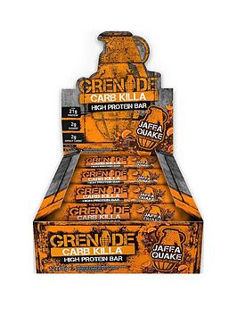 Grenade Carb Killa Jaffa Quake 12 Pack - Total 720 Grams