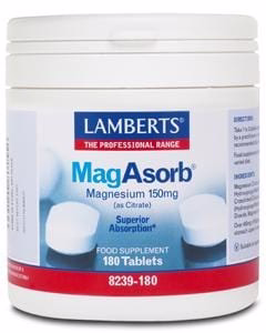 Lamberts MagAsorb (Magnesium Citrate) 150mg, 180 Tablets