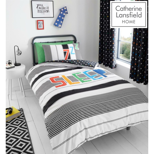 (Single) Catherine Lansfield Sleep Glow In The Dark Bedding