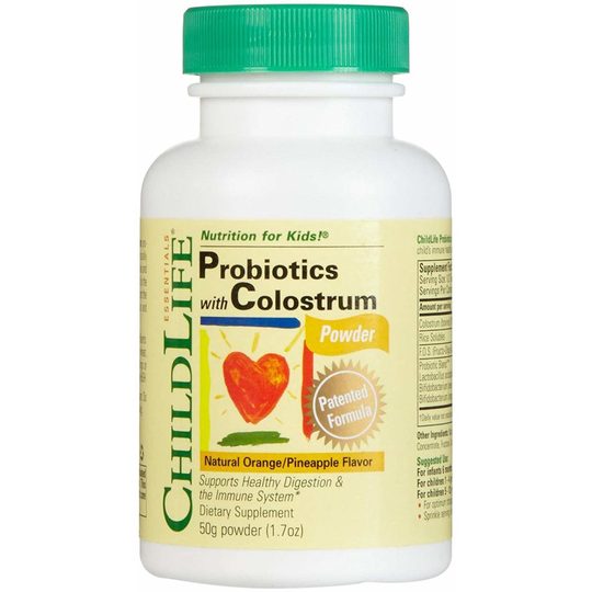 ChildLife, Probiotics with Colostrum Powder, Orange/Pineapple Flavour