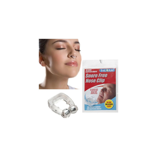Snore Free Nose Clip In Clam Shell. - snoring snore nose clip aid free stop sleep night anti magnetic sleeping plug nasal