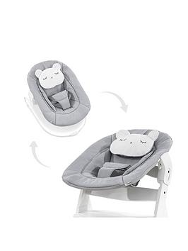 Hauck Alpha Bouncer 2 In 1 - Pastel Bear - Light Grey