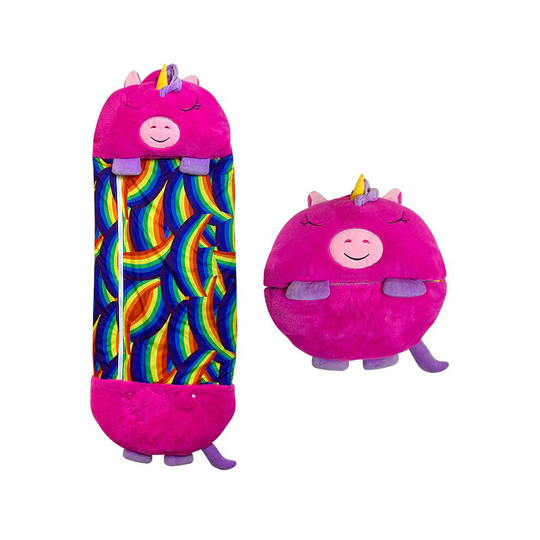 (Rose Red, 180*170) Happy Nappers Kids Cartoon Sleepsacks Plush Doll Pillow Animal Sleep Sack