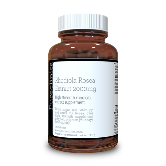 Rhodiola Rosea 2000mg x 90 Tablets (3 Months Supply). 300% Stronger Than Regular Rhodiola Tablets
