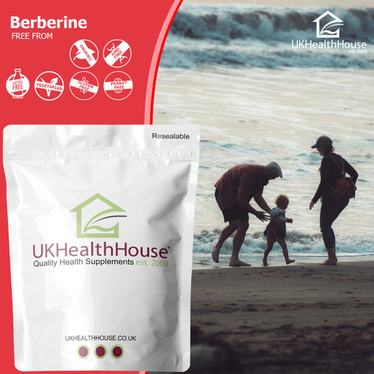 (Berberine Extract 500mg 10:1 - 120 Capsules Vegan Supplement 100% Natural) Berberine Extract 500mg 10:1 Capsules