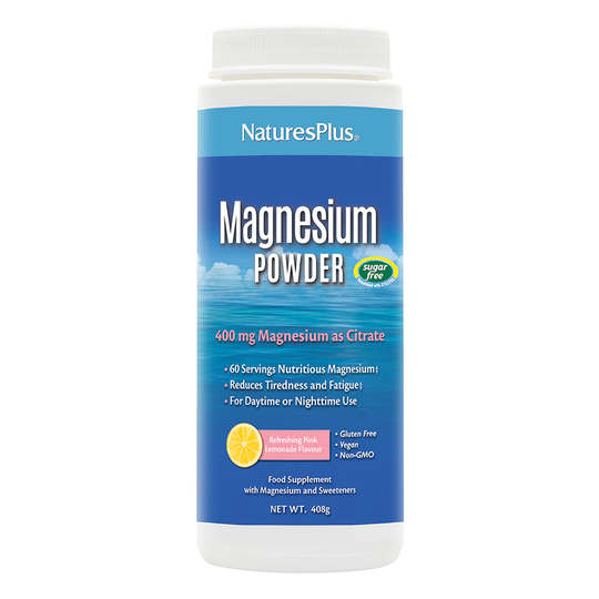 Nature's Plus Magnesium Powder- Pink Lemonade, 408gr