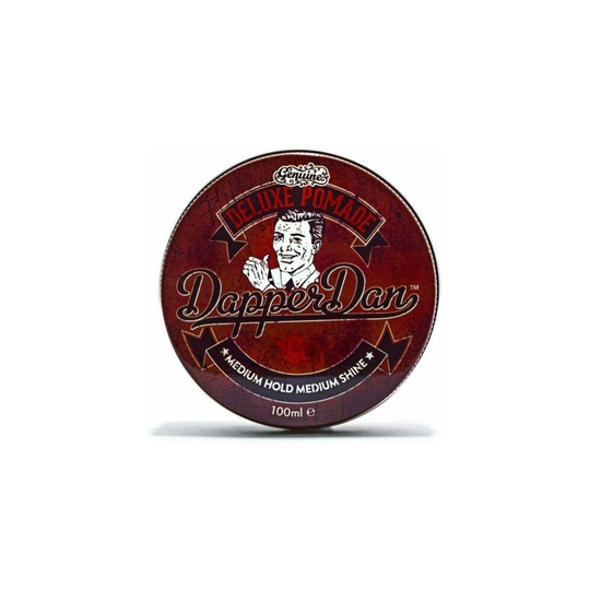 Deluxe Pomade By Dapper Dan, Mens Hair Styling Product With Medium Hold and Medium Shine, No Greasiness Or Flakiness 100ml