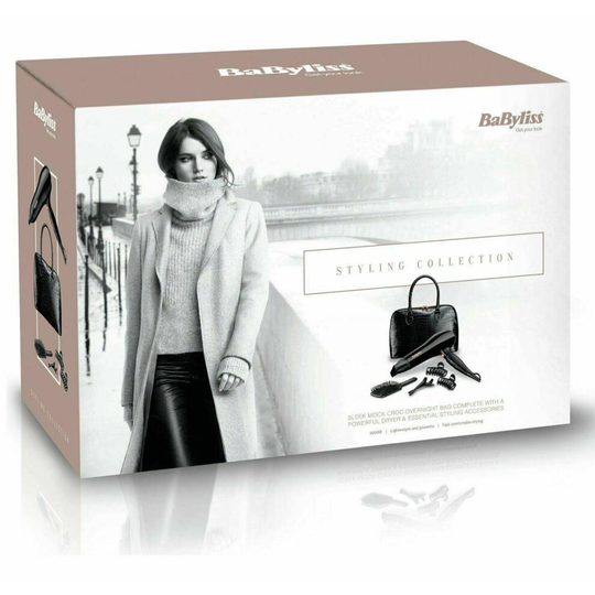 BaByliss 5737FGU Style Collection Hair Dryer Gift Set 2200W With Cool Shot
