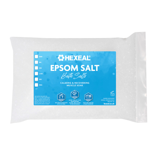 Hexeal EPSOM SALT | 1kg Bag | Food Grade | Magnesium Sulphate
