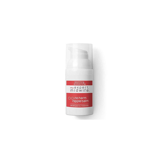 My Expert Midwife No Harm Nipple Balm - 100% Natural Nipple Cream - Moisturising Breast Cream for New Mums - 30ml