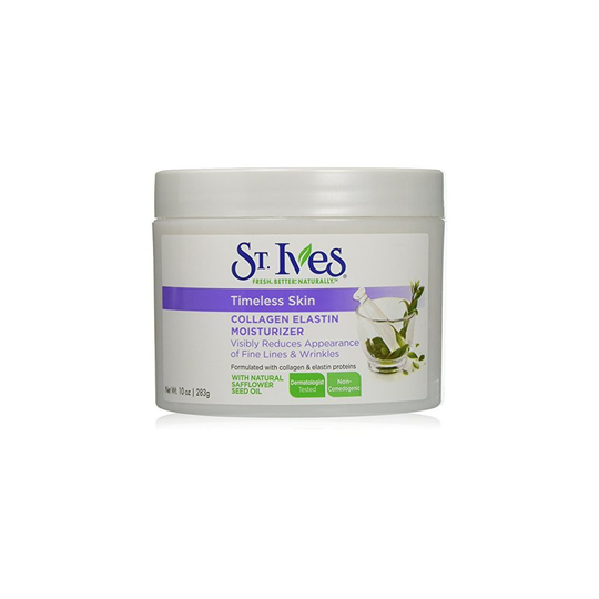 St Ives Collagen Elastin Face Moisturizer Timeless Skin 10 oz Jar (3-Pack)