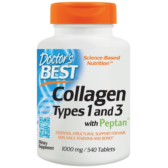 Doctor's Best Collagen Types 1 & 3, 540 tabs( with Peptan, 1000mg)