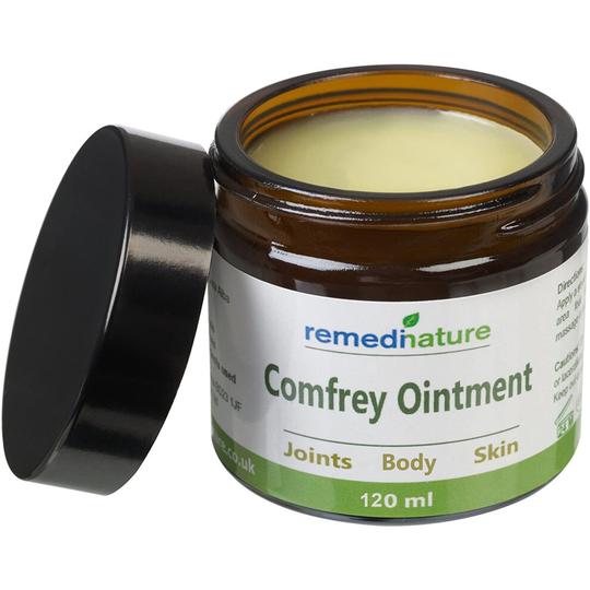 Remedinature Comfrey Ointment, Body Joint Skin Balm, Natural and Odourless 120ml