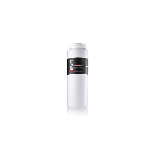 Beast Men's Skin Ball & Body Powder - Talc-Free Drying Cooling Moisture Absorbing with Touch of Tingle - Menthol Natural Green Tea Cucumber Hemp Seed