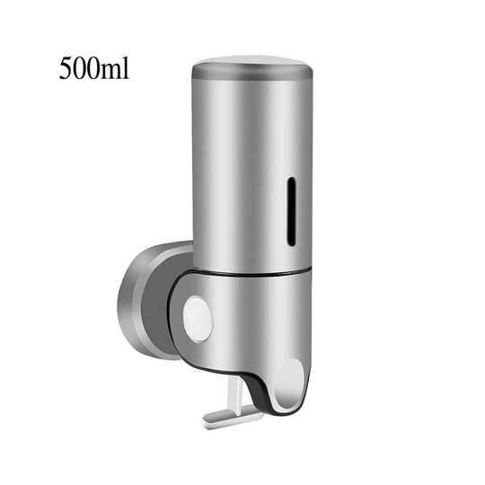 (Silver, 500ml (1Bottle )) Bathroom Shower Soap SHampoo Gel Dispenser Pump Wall Monted 500ML/1000ML/1500ML