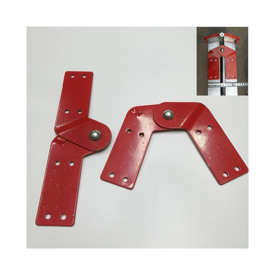 (As Seen on Image) Professional straight ladder iron hinge folding aluminum herringbone joint head connector hardware