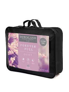 Downland Forever Full 13.5 Tog King Size Duvet - White