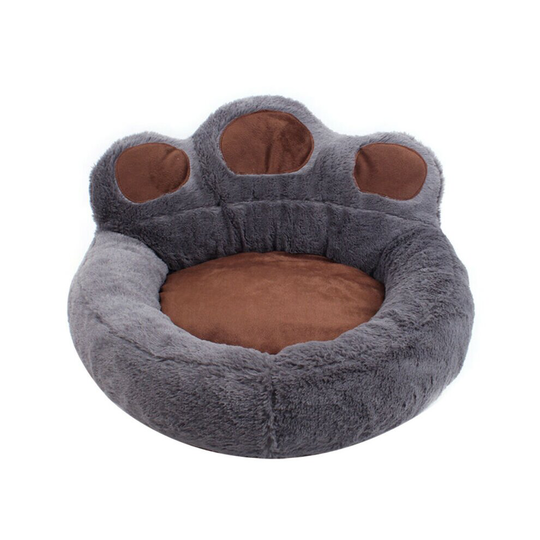 (Dark Grey, M) Cushion Sleep Washable Fleece Kennel Washable Fleece Paw Pet Dog Cat Beds Puppy