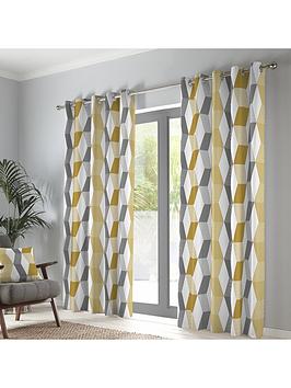 Fusion Magna Eyelet Lined Curtains