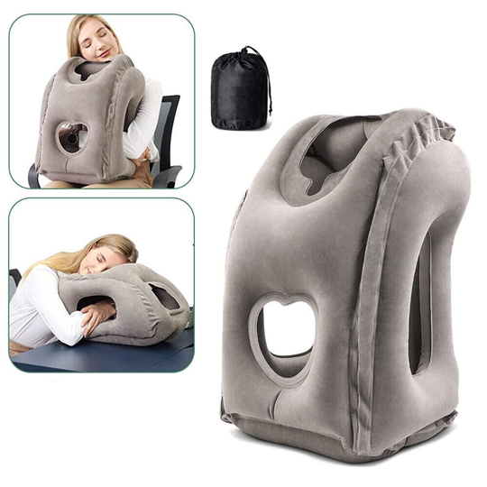 Inflatable Travel Pillow Airplane Neck Pillow for Sleeping Traveling