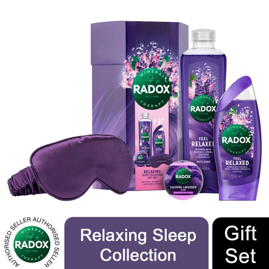 Radox Feel Relaxing Sleep Collection 4pcs GiftSet For Her with EyeMask