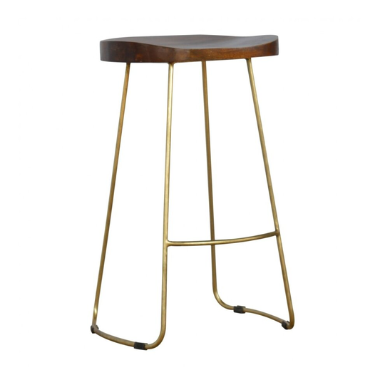 Artisan Furniture Gold Iron Bar Stool