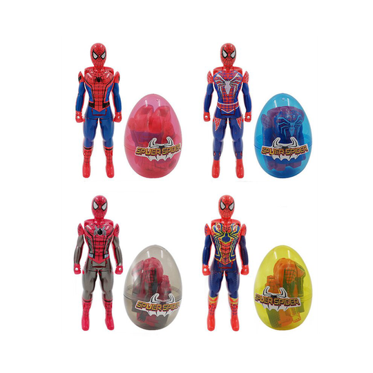 (Spiderman) Avengers Egg Transformed Hulk Iron Man Model Kid Action Figure Toy