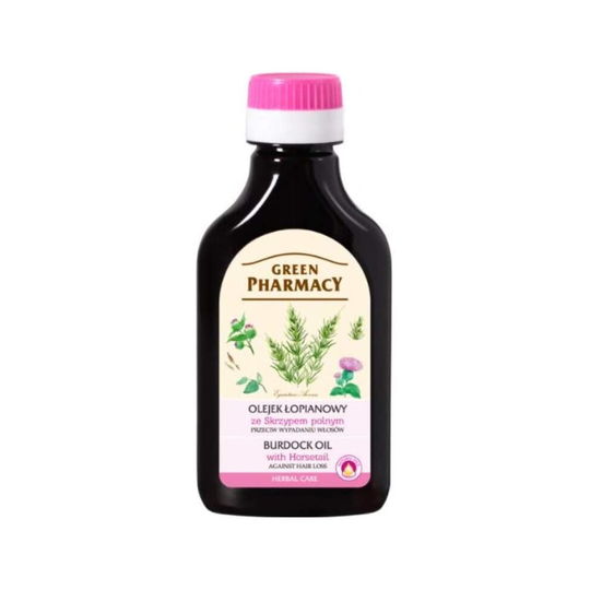 Natural Burdock-Root Oil with Horsetail for Hair & Scalp - To Help Reduce Hair Loss & Stimulate Hair Growth - 100ml