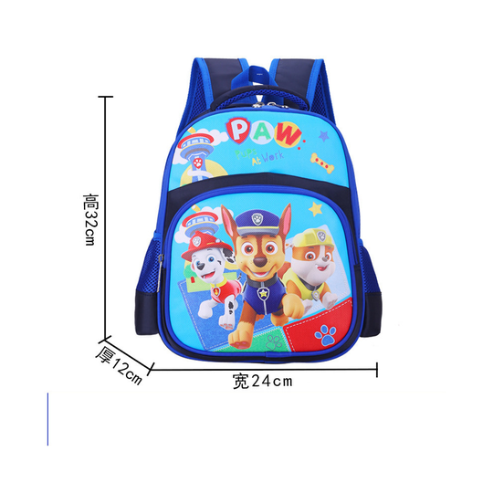(PAW Patrol) Waterproof Cartoon Frozen Spiderman Iron Man Girl Kids Backpack Schoolbag