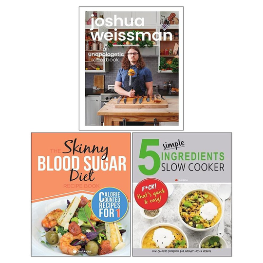 Joshua Weissman, Skinny Blood, 5 Simple Ingredients 3 Books Set