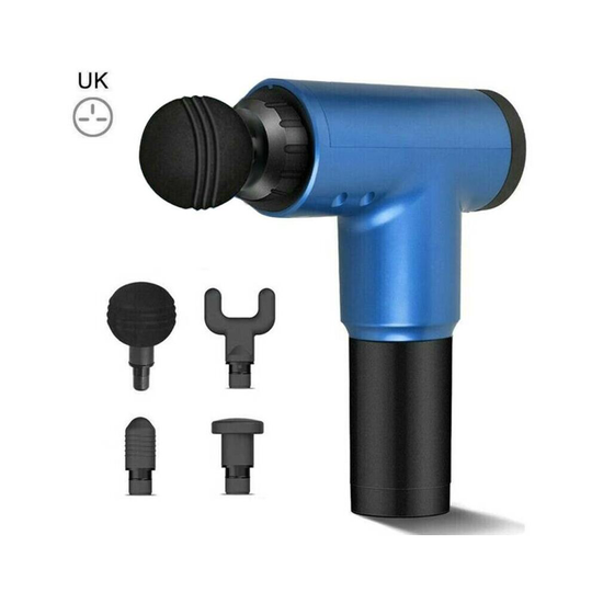 (Blue) Deep Tissue Massage Gun Percussion Massager Muscle Vibration Relaxing Therapy