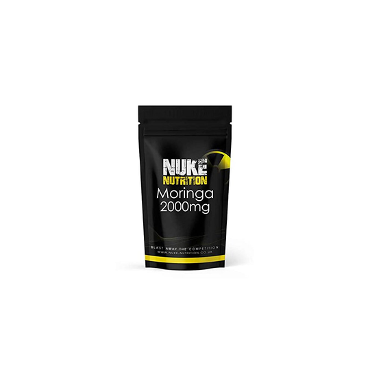 Nuke Nutrition Moringa Tablets 2000mg - 60 Tablets - Pure Moringa Oleifera Supplement Rich in Antioxidants Like Quercetin & Vitamins A, C & B6 -