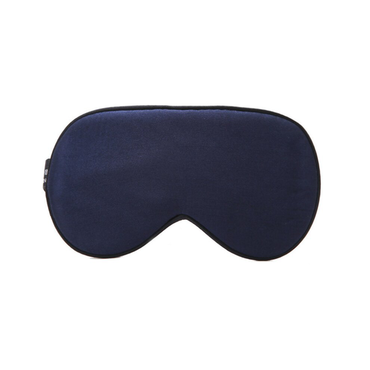 (Navy) Mulberry Silk Sleep Eye Mask Blackout Sleeping Blindfold