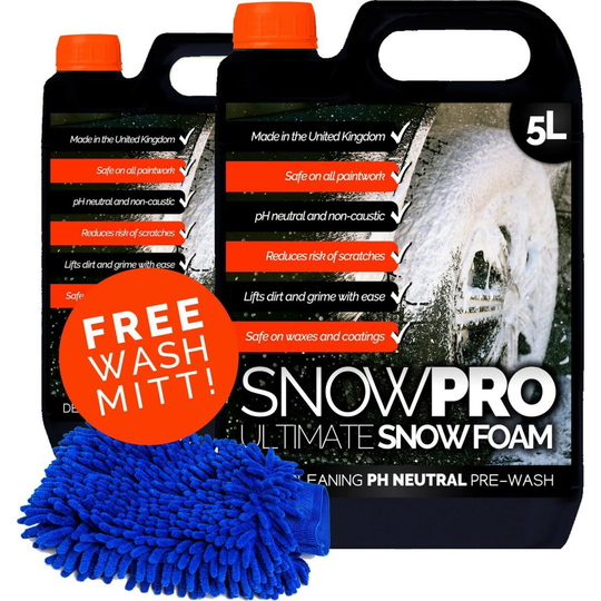 SnowPro Snow Foam Shampoo 2 x 5L & Free Microfibre Wash Mitt